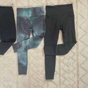 Athleta tights - Elation 7/8 crop, Inclination Moto Tight